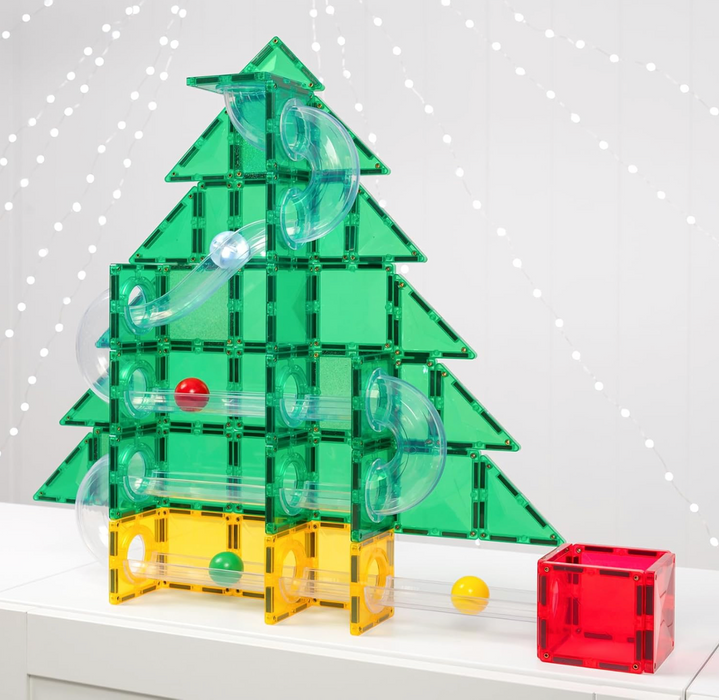 Connetix Special Edition Christmas Tree Ball Run, 71 Pieces