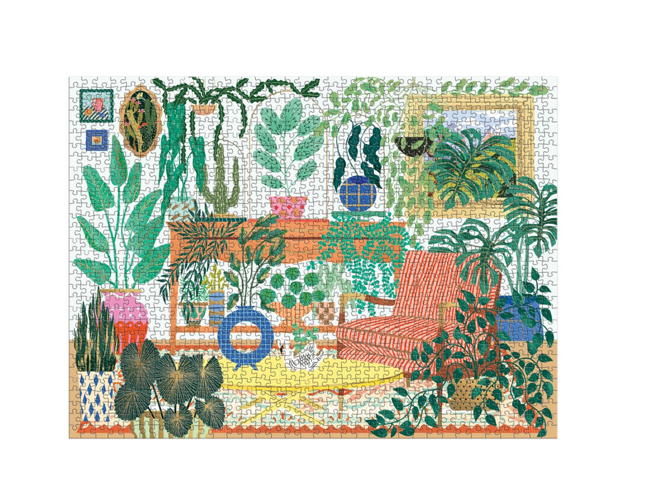 Galison: Houseplant Haven 1000 Piece Foil Puzzle