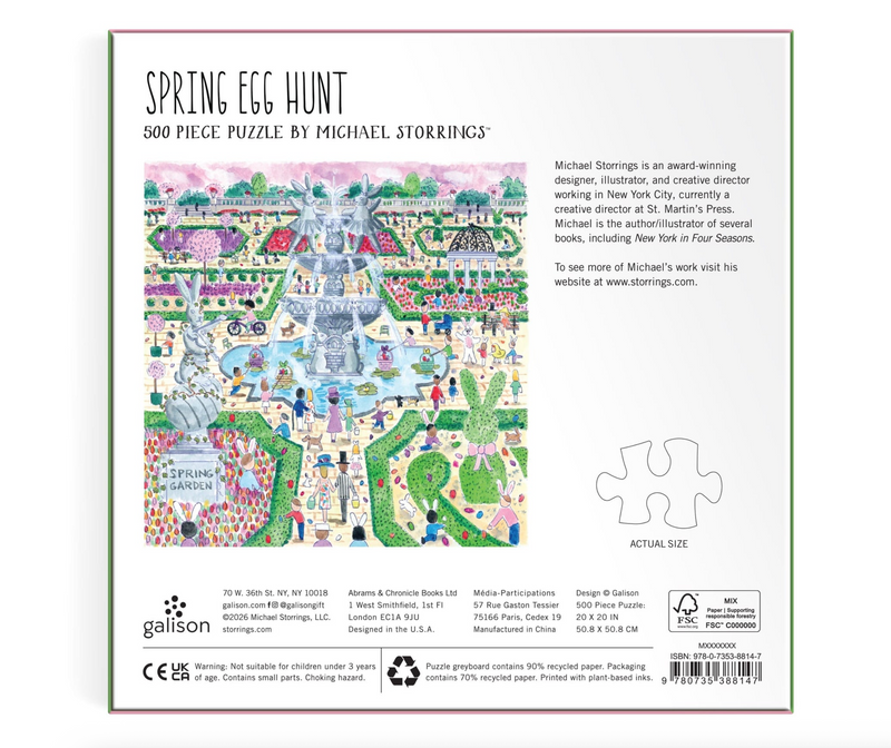 Galison: Spring Egg Hunt 500 Piece Puzzle
