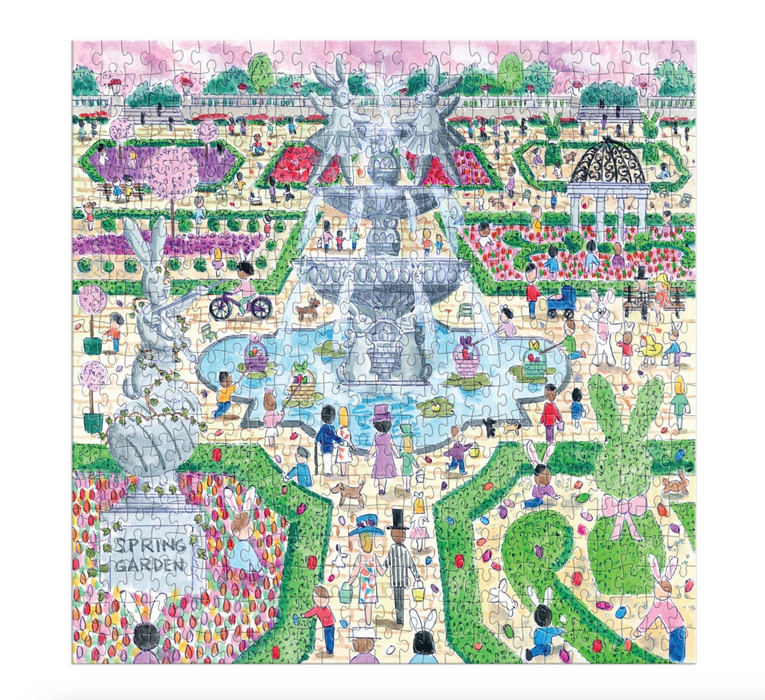 Galison: Michael Storrings Spring Egg Hunt 500 Piece Puzzle