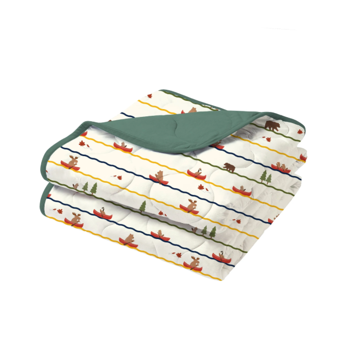 Bamboo Jersey Small Cozy Blanket - Canoe Do It