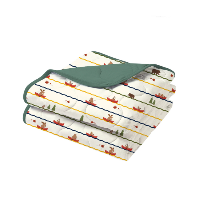 Bamboo Jersey Small Cozy Blanket - Canoe Do It