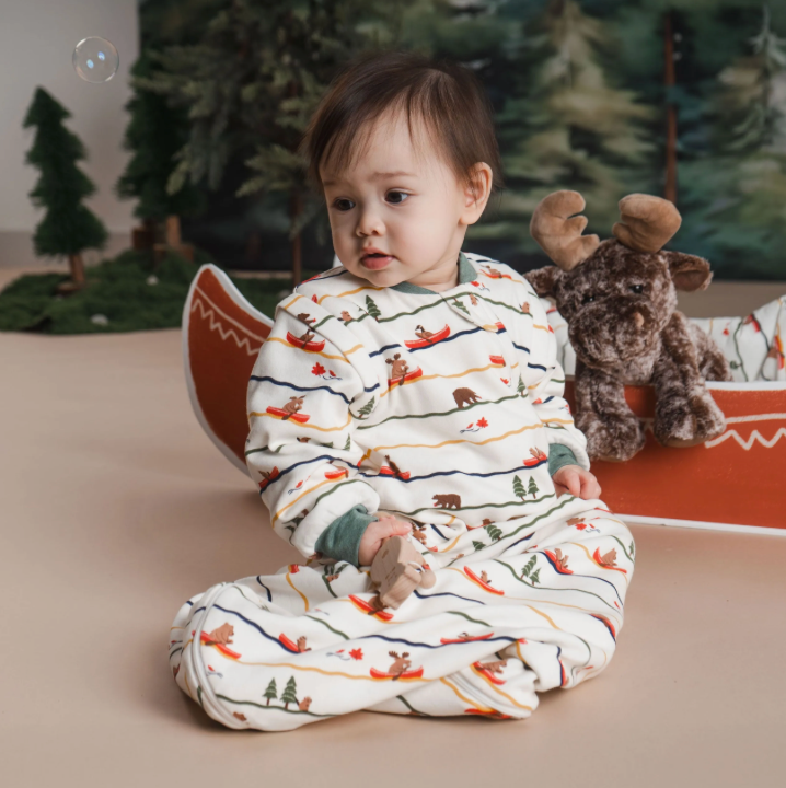 Organic Cotton Removable Sleeve Sleep Bag | 1.0 TOG - Canoe Do It