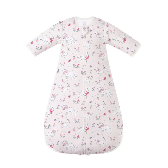 Bamboo Removable 3/4 Sleeve Sleep Bag | 0.6 TOG - Doggie Meadow