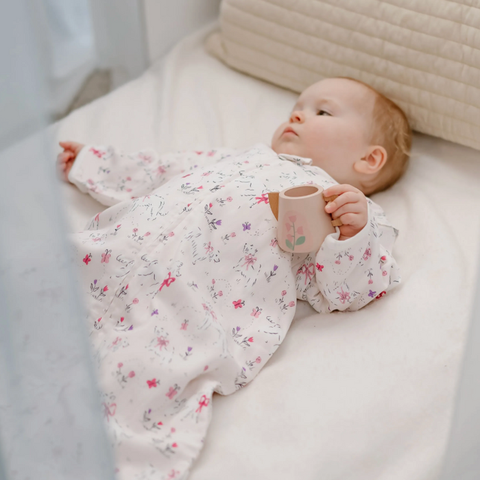 Bamboo Removable 3/4 Sleeve Sleep Bag | 0.6 TOG - Doggie Meadow