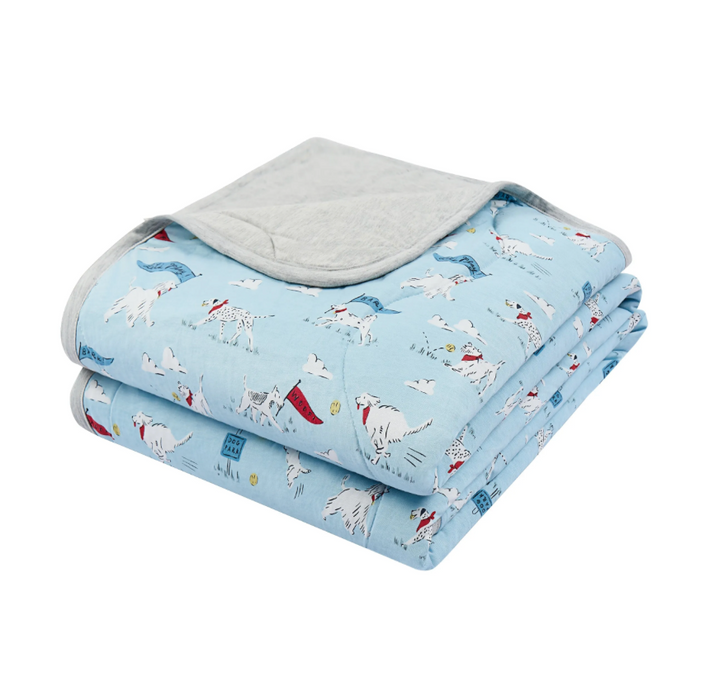 Bamboo Jersey Nook Quilted Cozy Blanket | 2.0 TOG - Puppy Park