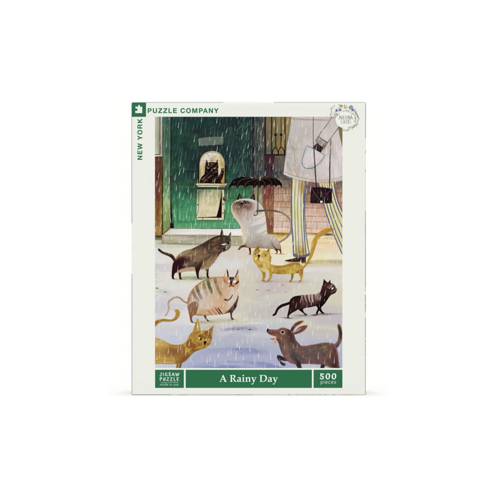 New York Puzzle - A Rainy Day 500 Piece Puzzle