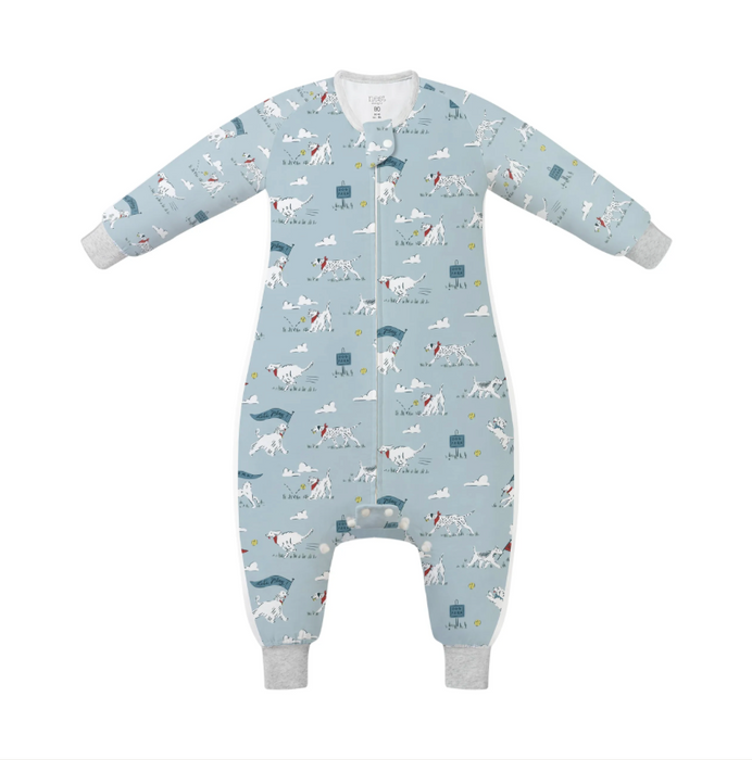 Bamboo Long Sleeve Footed Sleep Bag | 0.6 TOG - Puppy Park