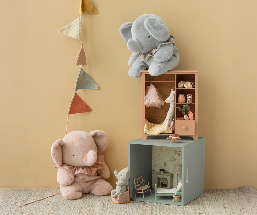 Maileg Elephant plush, Big - Powder