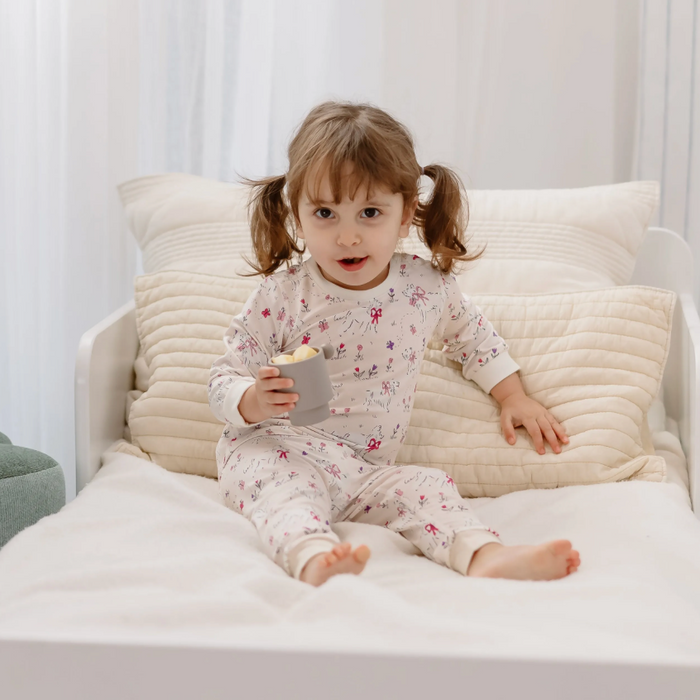 Bamboo Jersey Long Sleeve Two-Piece PJ Set - Doggie Meadow