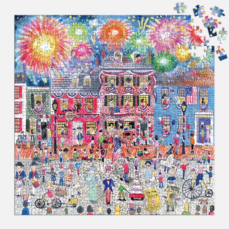 Galison: Michael Storrings Celebrate The USA 500 Piece Foil Puzzle