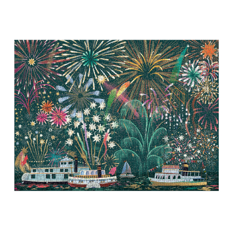 Galison: Fireworks Jubilee 1000 Piece Foil Puzzle
