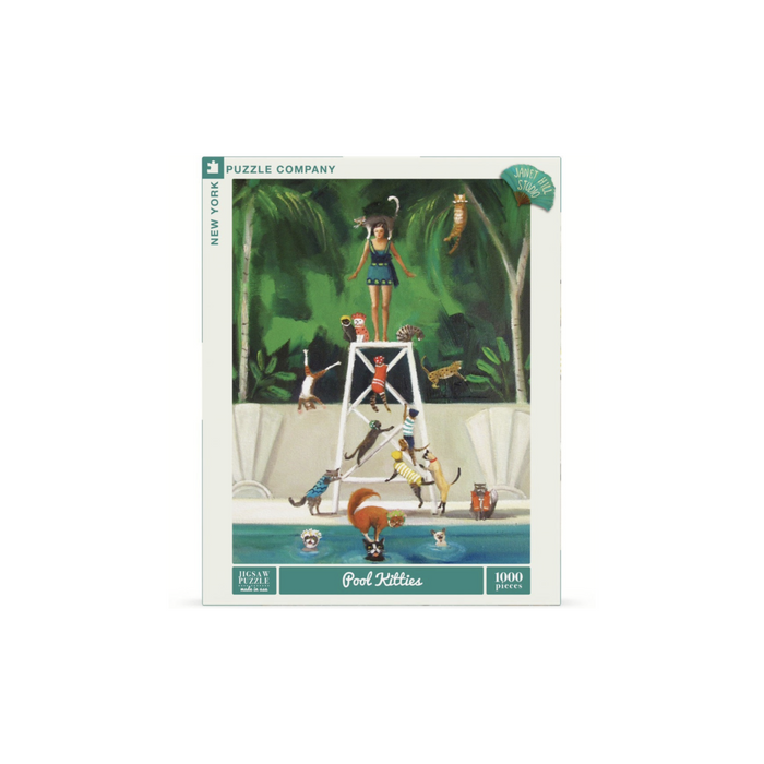 New York Puzzle - Pool Kitties 1000 Piece Puzzle