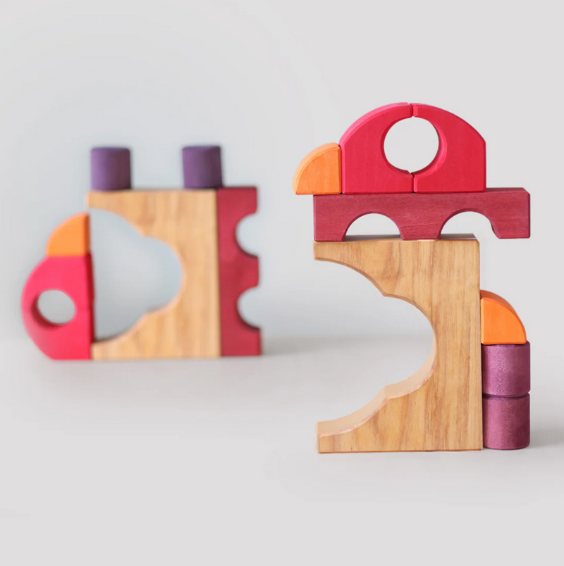 Grimm's Building Set Red