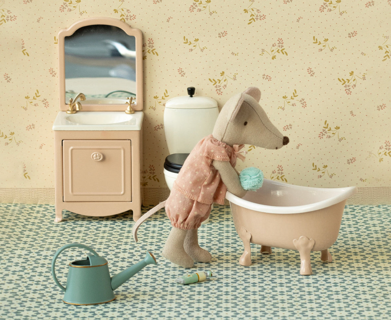 Maileg Bathtub, Mouse - Rose