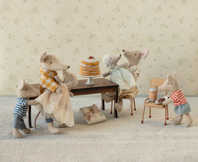 Maileg Baby mouse in gown - Mint