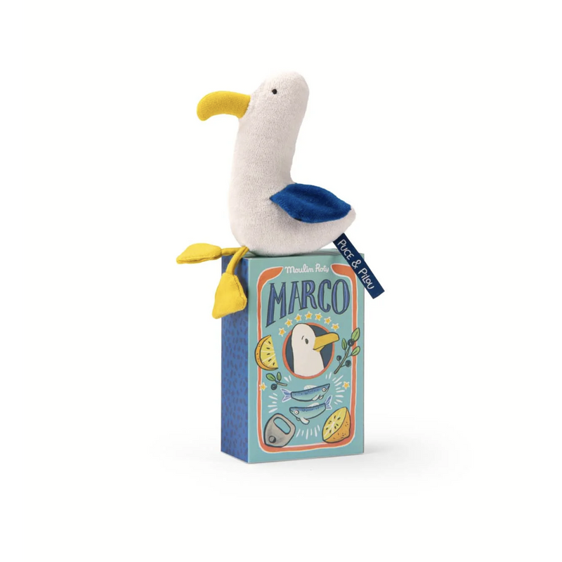 Moulin Roty Puce & Pilou - Seagull Rattle