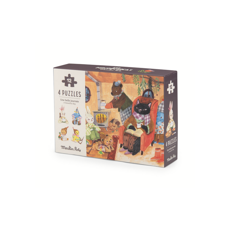 Moulin Roty Les Minouchkas - A Beautiful Day Mini 4x12pcs