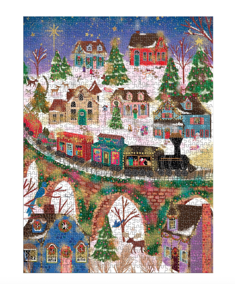 Galison: Joy Laforme Twinkletown Express 1000 Piece Foil Puzzle
