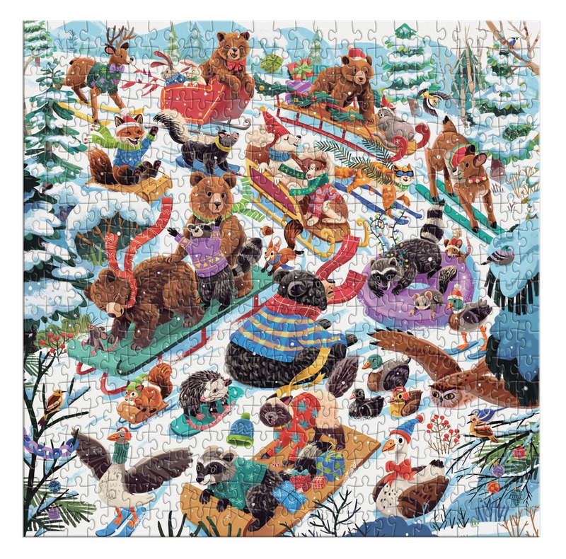 Galison: Dashing All the Way 500 Piece Puzzle