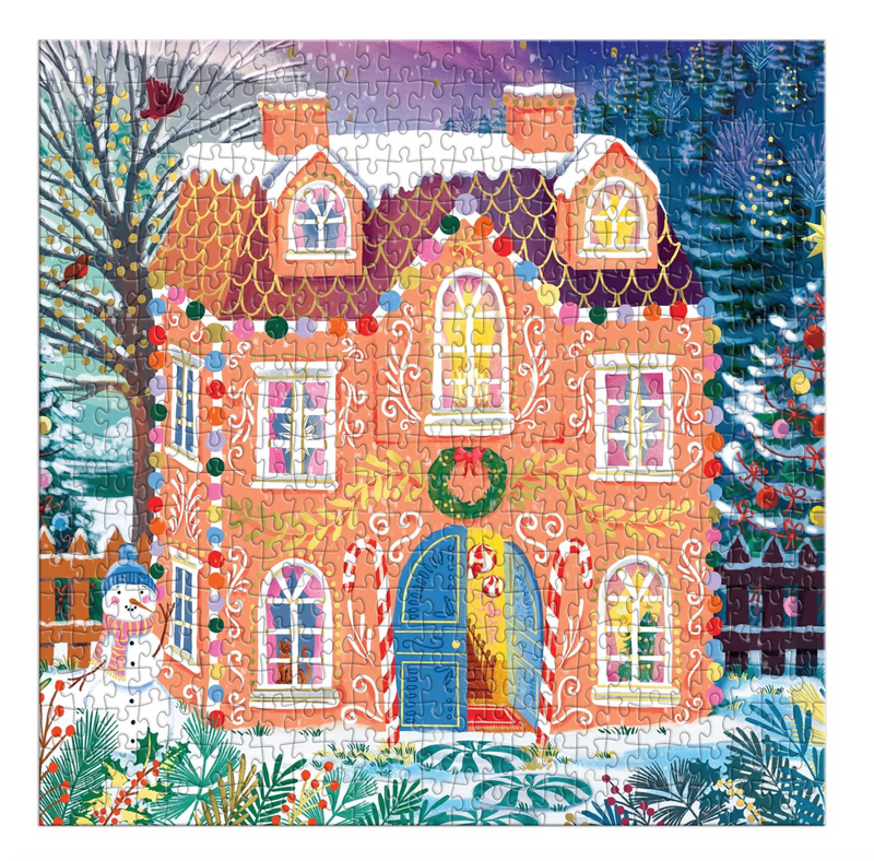 Galison: Home Sweet Holidays 500 Piece Foil Puzzle