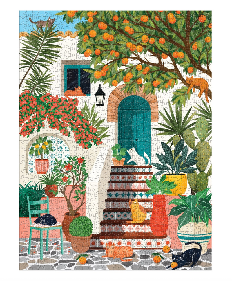 Galison: Mediterranean Cats 1000 Piece Puzzle