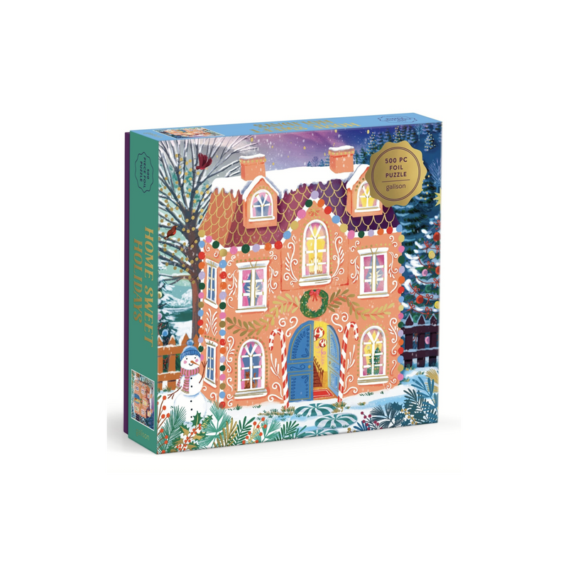 Galison: Home Sweet Holidays 500 Piece Foil Puzzle