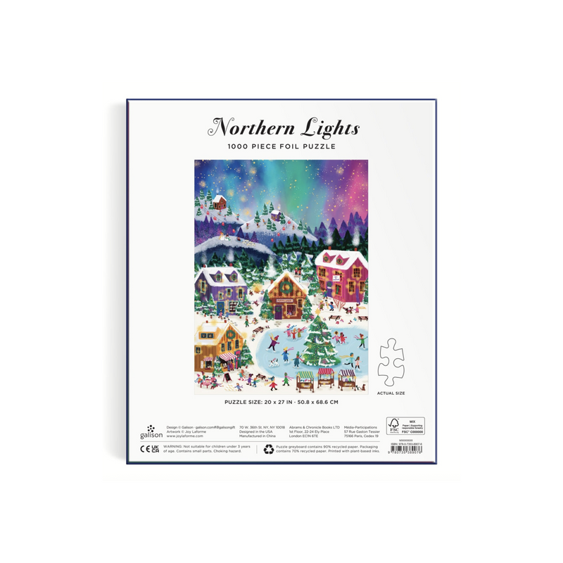 Galison: Joy Laforme Northern Lights 1000 Piece Foil Puzzle