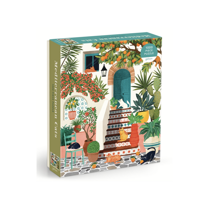Galison: Mediterranean Cats 1000 Piece Puzzle