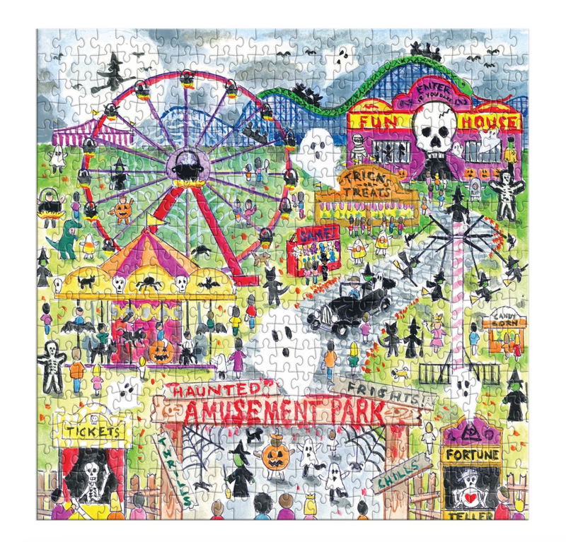 Galison: Michael Storrings Haunted Amusement Park 500 Piece Puzzle