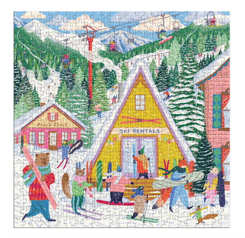 Galison: Ski Village 500 Piece Puzzle