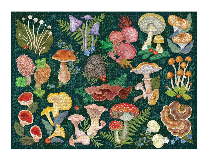 Galison: World of Mushrooms 1000 Piece Puzzle