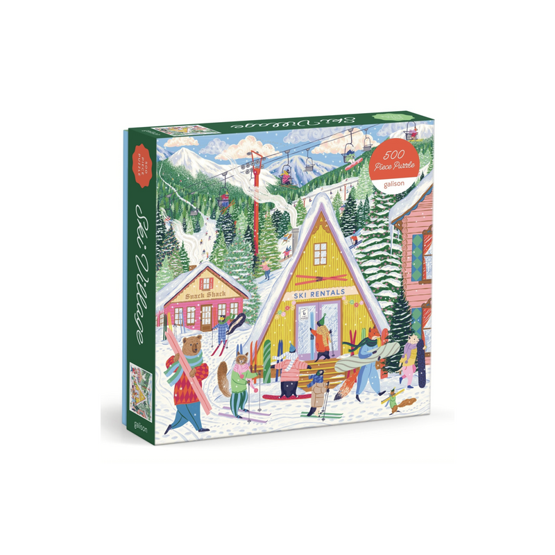 Galison: Ski Village 500 Piece Puzzle