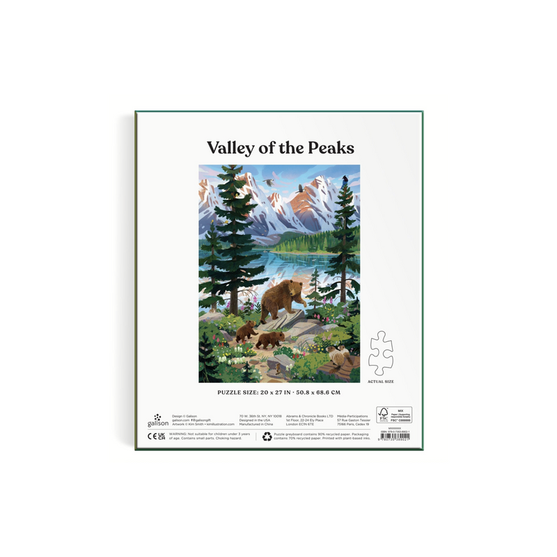 Galison: Valley of the Peaks 1000 Piece Puzzle