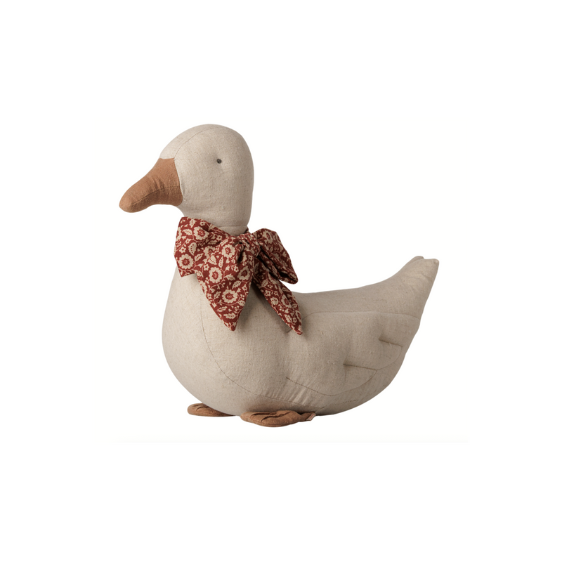 Maileg Duck with bow - Sand