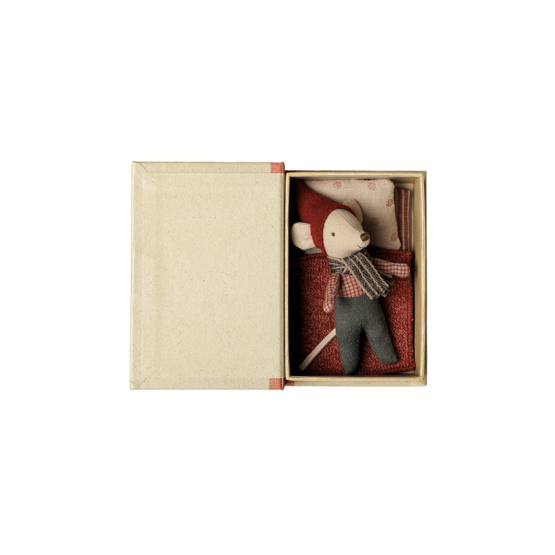 Maileg Christmas mouse, Baby in book