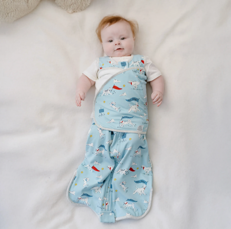 Organic Cotton Swaddle Sleep Bag | 1.0 TOG - Puppy Park