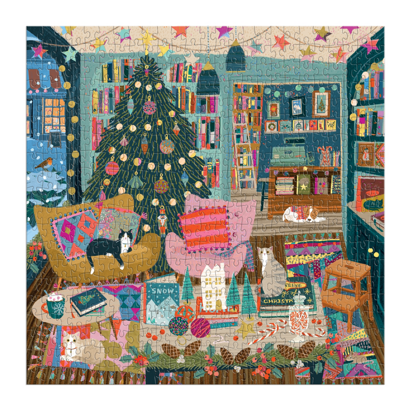 Galison: Season's Readings 500 Piece Foil Puzzle