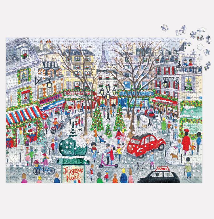 Michael Storrings Christmas in Paris 1000 Piece Foil Puzzle