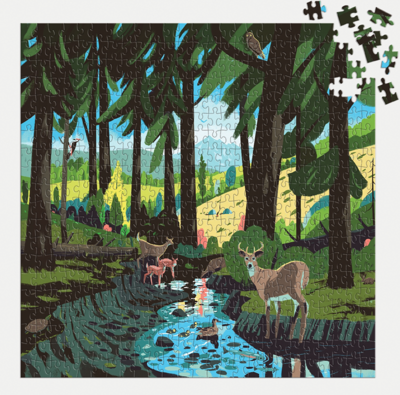 Galison: Woodland Pass 500 Piece Puzzle