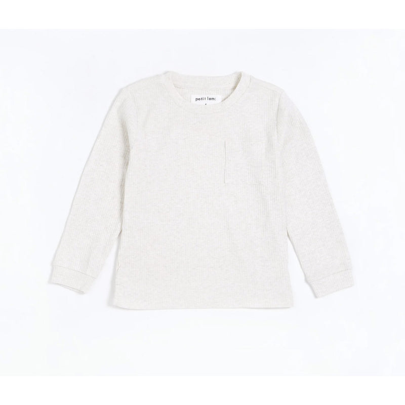 Petit Lem Modal Rib Long-Sleeve T-Shirt - Off White