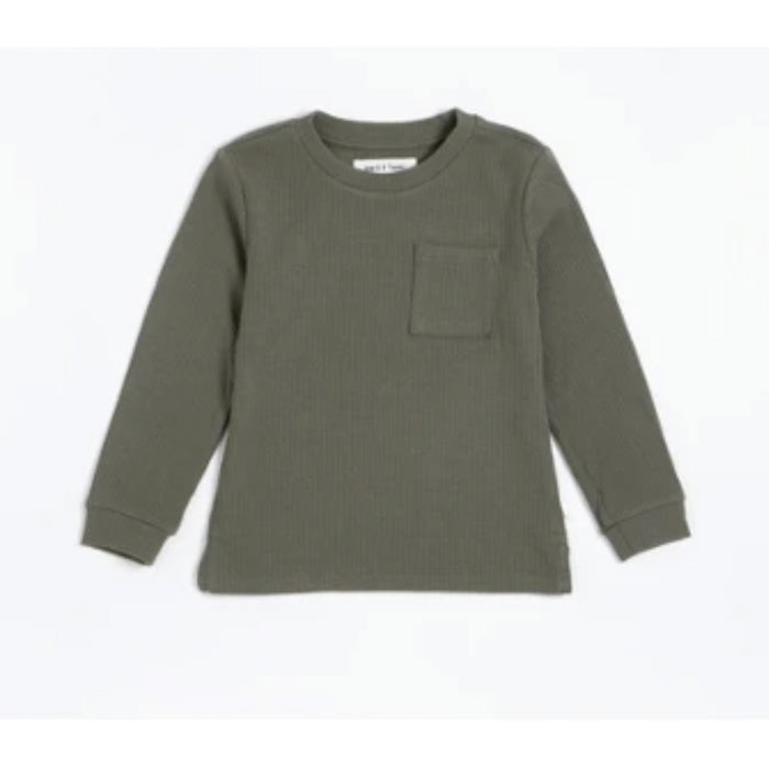 Petit Lem Modal Rib Long-Sleeve T-Shirt - Green