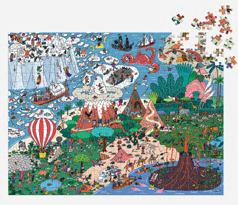 Where's ________? Curious and Far Out Places 500 Piece Search and Find Puzzle