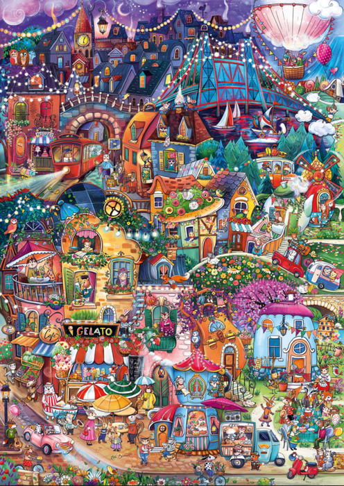 Heye Happytown, Good Evening, 1000 Pieces