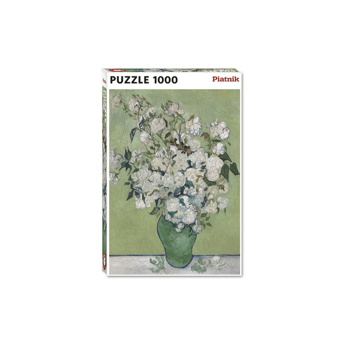 Piatnik Vase with White Roses 1000 Pieces