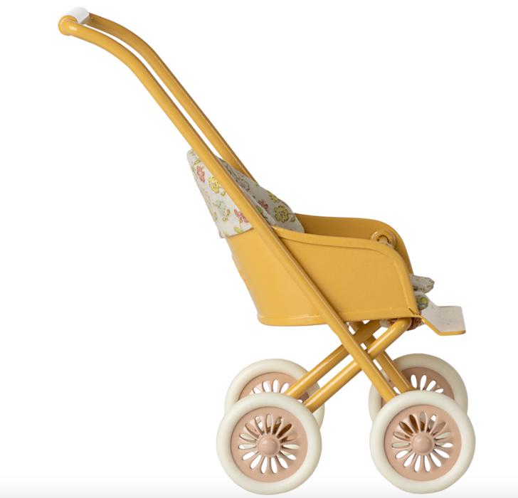 Maileg Stroller, Micro - Yellow