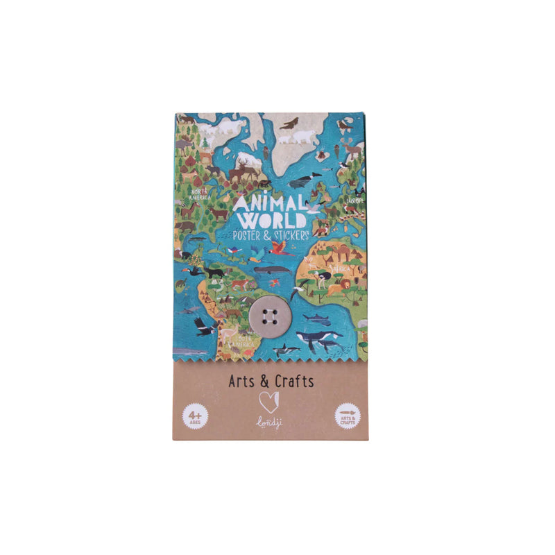 Londji Activity - Animal World: Poster & Stickers