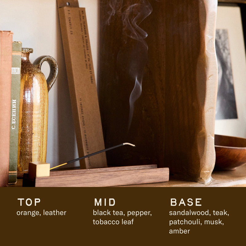 P.F. CANDLE CO. Incense No.4: Teakwood & Tobacco