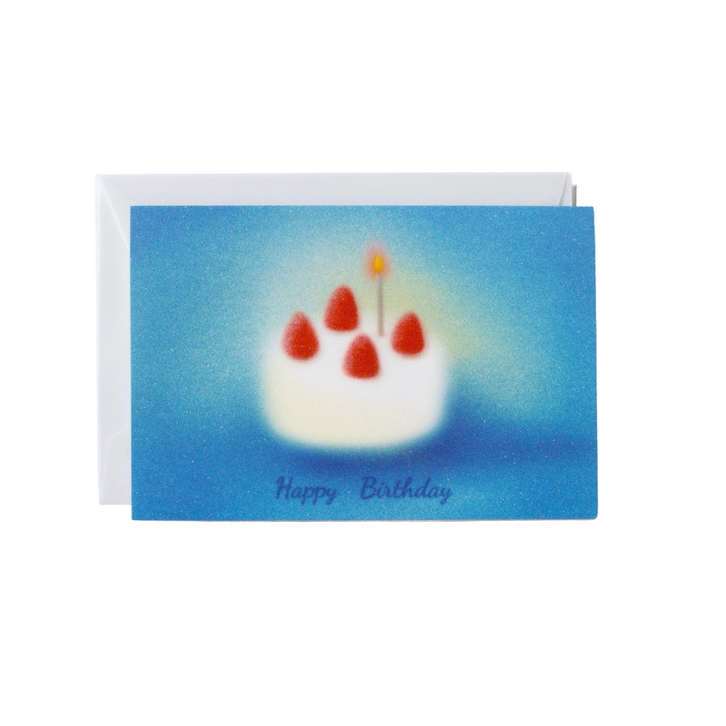 Birthday Card: Strawberry Clouds