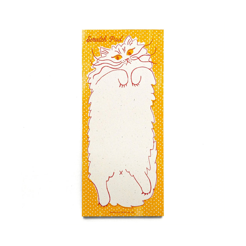 Bromstad Printing Co. Scratch Pad Cat - Risograph Notepad